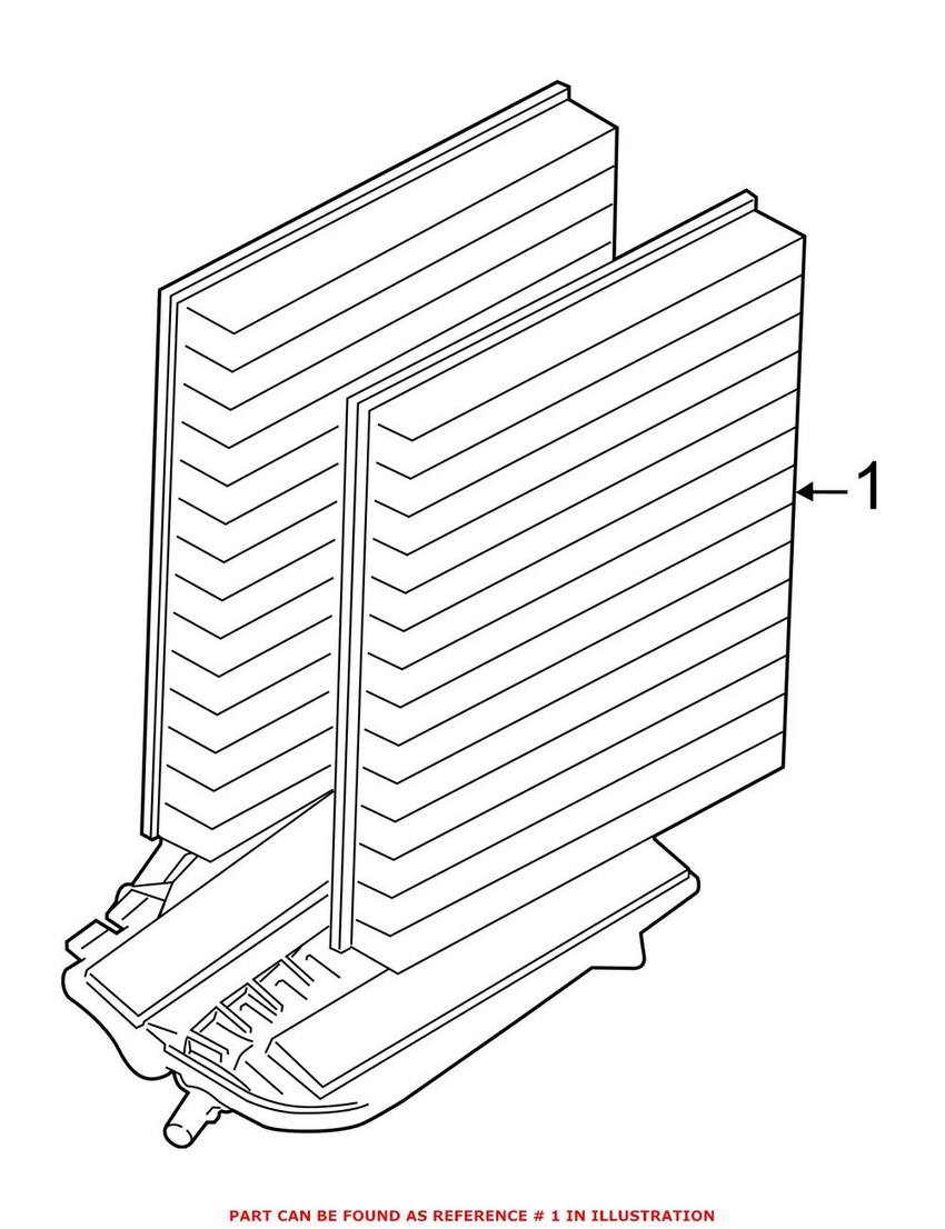 BMW Cabin Air Filter Set 64119272642